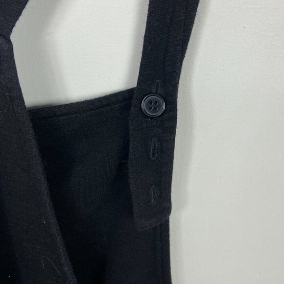 Monrow Maternity Tank Top Black Stretch Jersey Size Small Tie Front Adjustable S - Picture 6 of 9